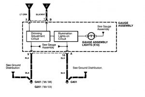 Acura RL - wiring diagram - console lamp