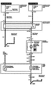 Acura RL - wiring diagram - fuel warning