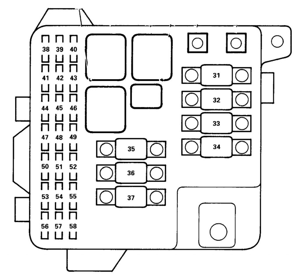 Acura RL (2000 - 2002) - wiring diagrams - fuse panel - Carknowledge.info