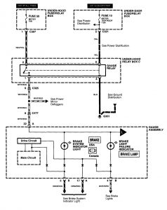 Acura RL - wiring diagram - instrumentation (part 1)