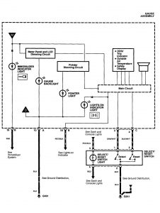 Acura RL - wiring diagram - instrumentation (part 3)