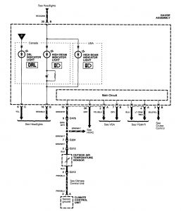 Acura RL - wiring diagram - instrumentation (part 5)