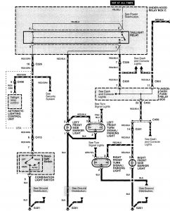 Acura RL - wiring diagram - license panel lamp (part 1)