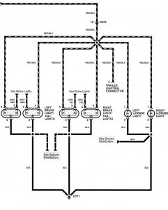 Acura RL - wiring diagram - license panel lamp (part 2)