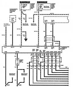 Acura RL - wiring diagram - navigation system (part 1)