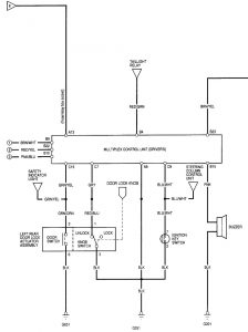 Acura RL - wiring diagram - power locks (part 2)