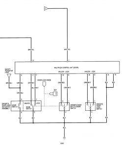 Acura RL - wiring diagram - power locks (part 3)