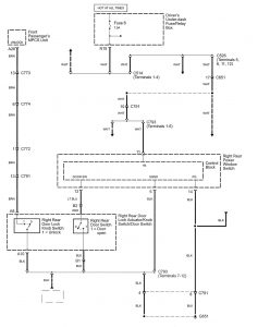 Acura RL - wiring diagram - power locks (part 5)