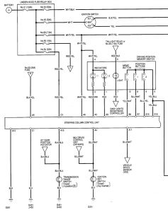 Acura RL - wiring diagram - power mirrors (part 1)