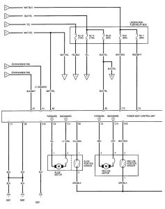 Acura RL - wiring diagram - power mirrors (part 3)