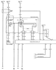 Acura RL - wiring diagram - power mirrors (part 5)