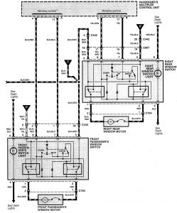 Acura RL - wiring diagram - power windows (part 4)