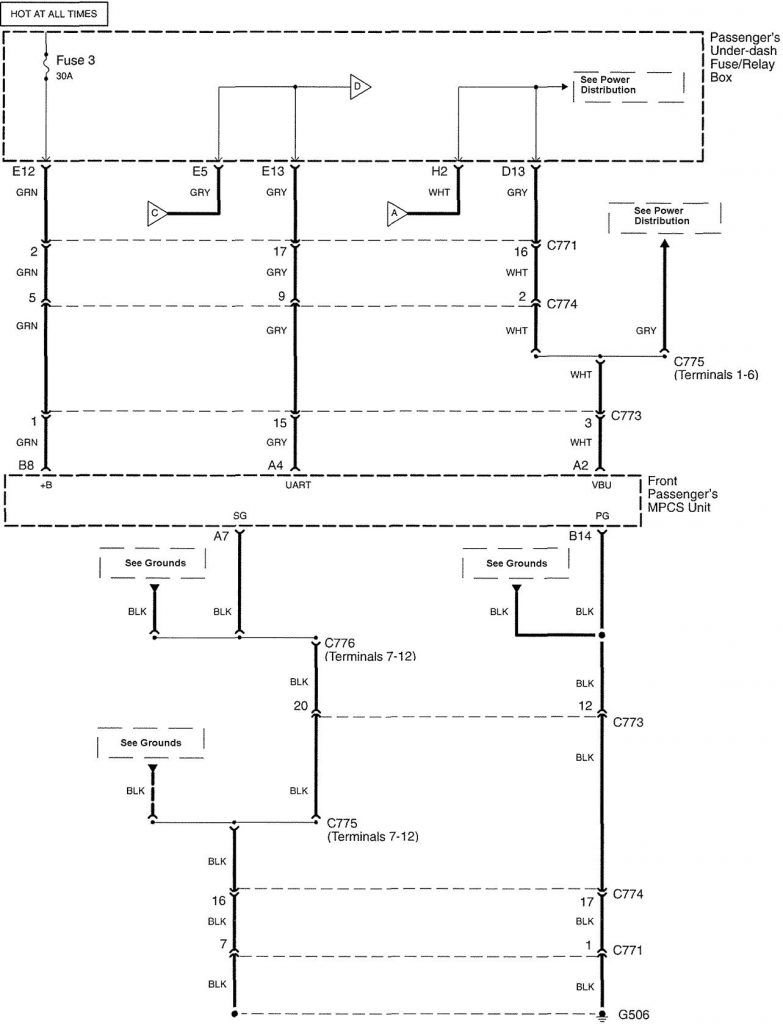 Acura RL (2005) – wiring diagrams – power windows - Carknowledge.info