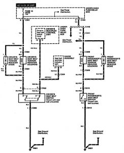 Acura RL - wiring diagram - seat belts