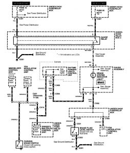 Acura RL - wiring diagram - stop lamp