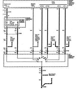 Acura RL - wiring diagram - transaxle controls (part 4)