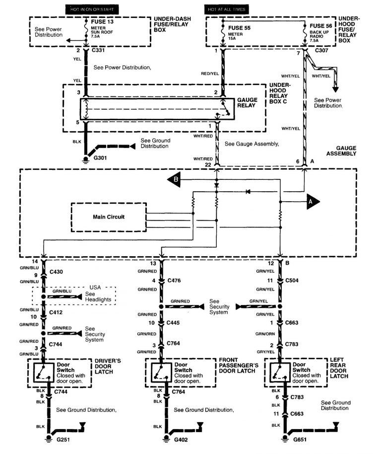 Acura Rl Wiring Diagrams Warning Indicators Carknowledge Info