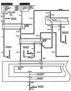 Acura RL - wiring diagram - wiper/washer (part 1)