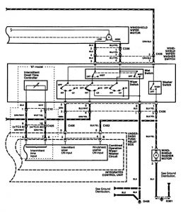 Acura RL - wiring diagram - wiper/washer (part 2)