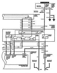 Acura RL - wiring diagram - wiper/washer (part 2)