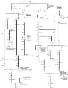 Acura RL - wiring diagram - air bags (part 4)