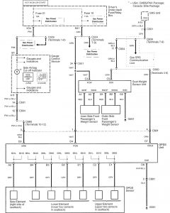 Acura RL - wiring diagram - air bags (part 5)