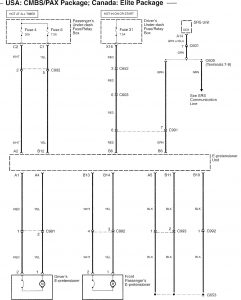 Acura RL - wiring diagram - air bags (part 2)