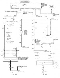 Acura RL - wiring diagram - audible warning system (part 3)