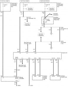 Acura RL - wiring diagram - audio (part 1)