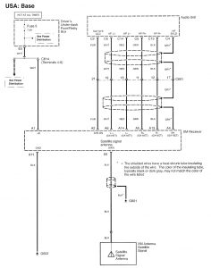 Acura RL - wiring diagram - audio (part 1)