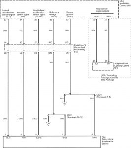 Acura RL - wiring diagram - brake controls (part 4)