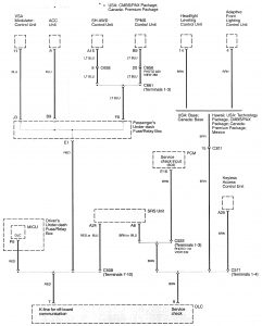 Acura RL - wiring diagram - computer data lines (part 2)