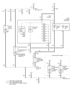 Acura RL - wiring diagram - console lamp (part 3)