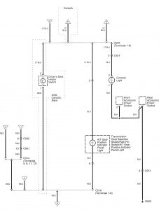 Acura RL - wiring diagram - console lamp (part 5)