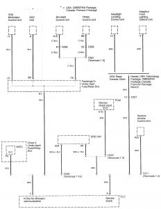 Acura RL - wiring diagram - diagnostic socket (part 2)