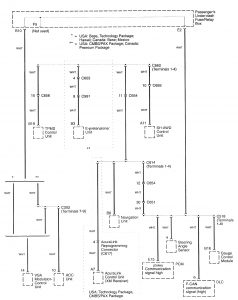 Acura RL - wiring diagram - diagnostic socket (part 3)