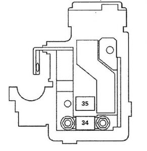Acura RL - wiring diagram - fuse panel - battery terminal fuse box
