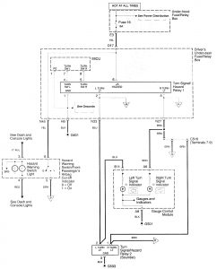 Acura RL - wiring diagram - hazard lamp (part 2)