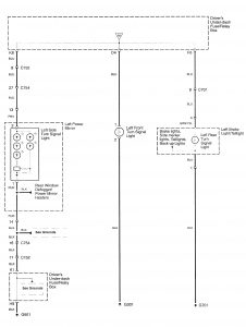 Acura RL - wiring diagram - hazard lamp (part 3)