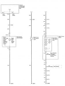 Acura RL - wiring diagram - hazard lamp (part 4)