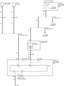 Acura RL - wiring diagram - integrated power module (part 2)