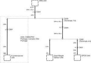 Acura RL - wiring diagram - integrated power module (part 7)