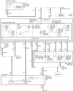 Acura RL - wiring diagram - map lamp