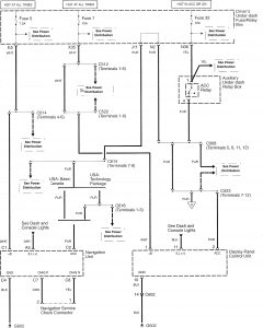 Acura RL - wiring diagram - navigation system (part 1)