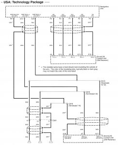 Acura RL - wiring diagram - navigation system (part 4)