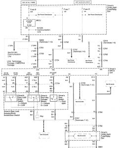 Acura RL - wiring diagram - power locks (part 2)