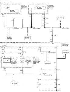 Acura RL - wiring diagram - power locks (part 3)