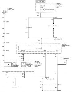 Acura RL - wiring diagram - power locks (part 4)