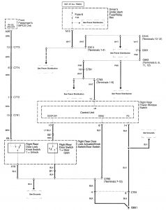 Acura RL - wiring diagram - power locks (part 5)