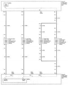 Acura RL - wiring diagram - power locks (part 6)